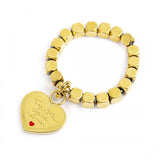 ANELLO ELASTICO CON PENDENTE CUORE SORELLA  - Gioielleria Fondente