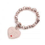 ANELLO ELASTICO CON PENDENTE CUORE MAMMA - Gioielleria Fondente