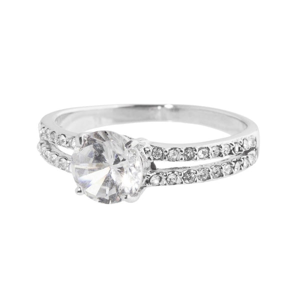 _5an0019 Anello doppio con pietra