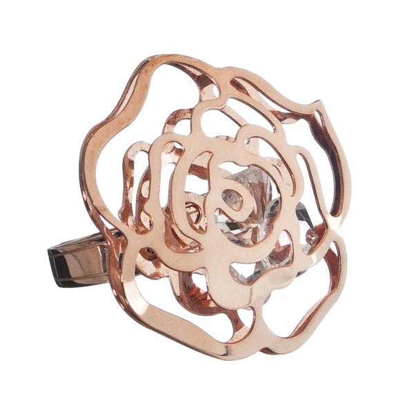4an0130r Anello con rosa