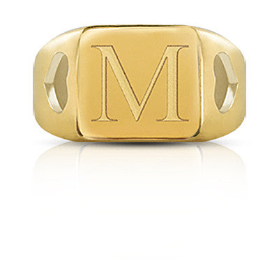 Anello icon "M" - Gioielleria Fondente