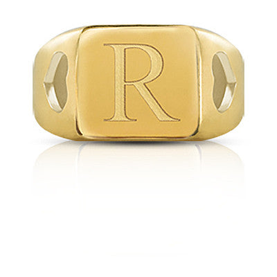 Anello icon "R" - Gioielleria Fondente