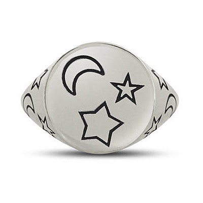 Anello icon "Luna e stelle" - Gioielleria Fondente