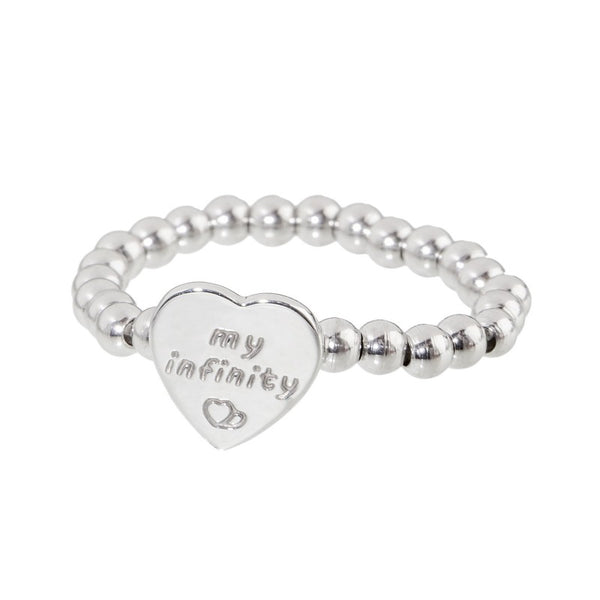 18an019 Anello sfere cuore my word