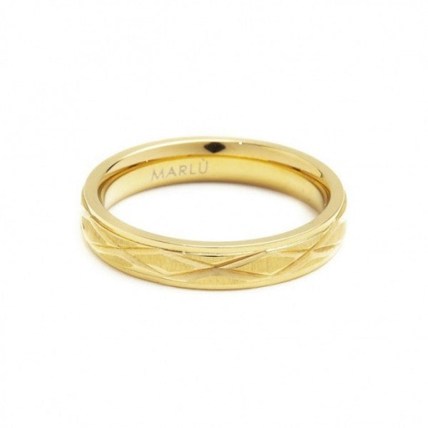 33an0004g Anello texture a rombo
