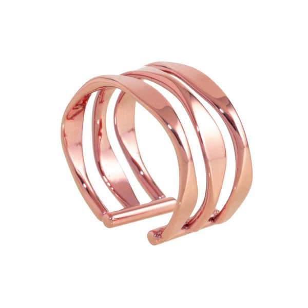 _2an0034r Anello rosè cerchi schiacciato