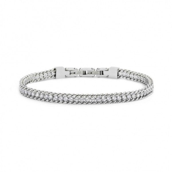 31BR0002W-M BRACCIALE TENNIS CON CATENA GRUMETTA 