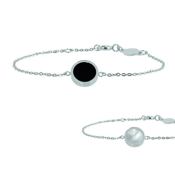 2br0045 Bracciale acrilico e madreperla