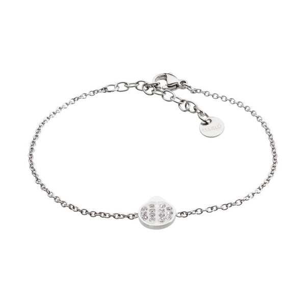 18br049 Bracciale coccinella con strass