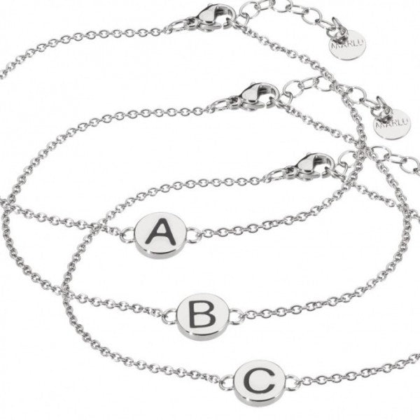 18BR047I BRACCIALE CON LETTERA I SMALTATA