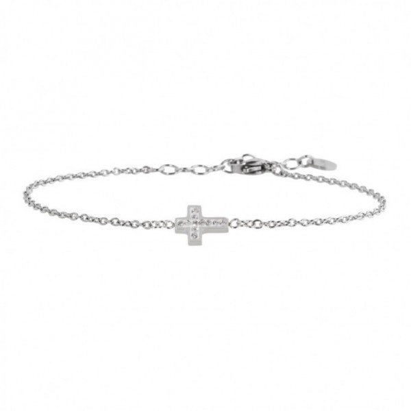 18br084 Bracciale rigido con croce