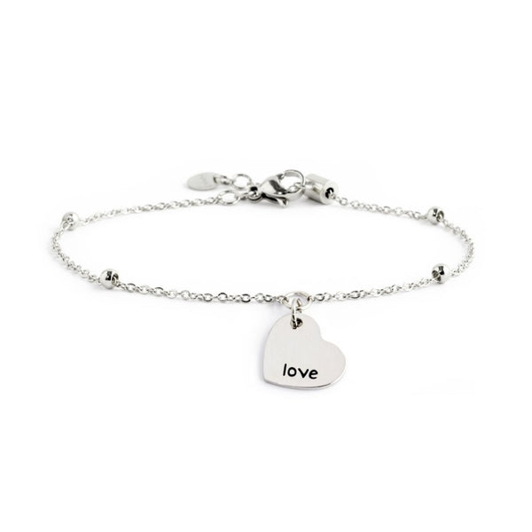 18br142 Bracciale cuore love