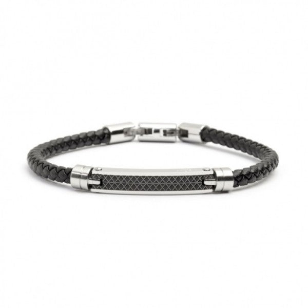 4br1809nr Bracciale con targa