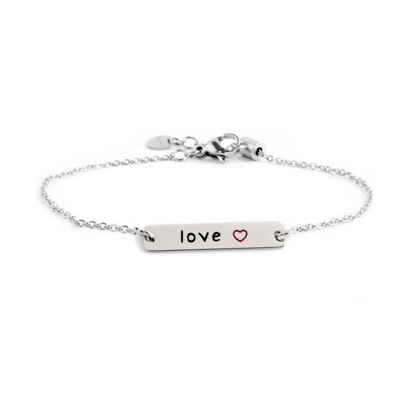18br144 Bracciale tag love