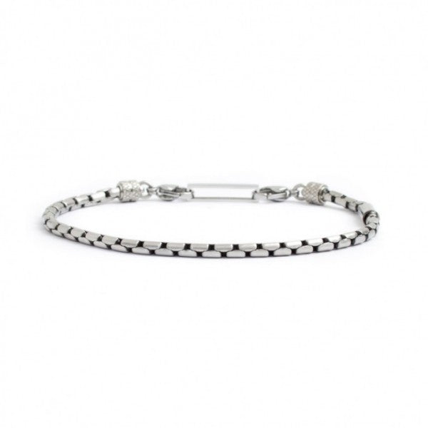 4BR1828BR BRACCIALE BRUNITO CATENA OVAL BOX