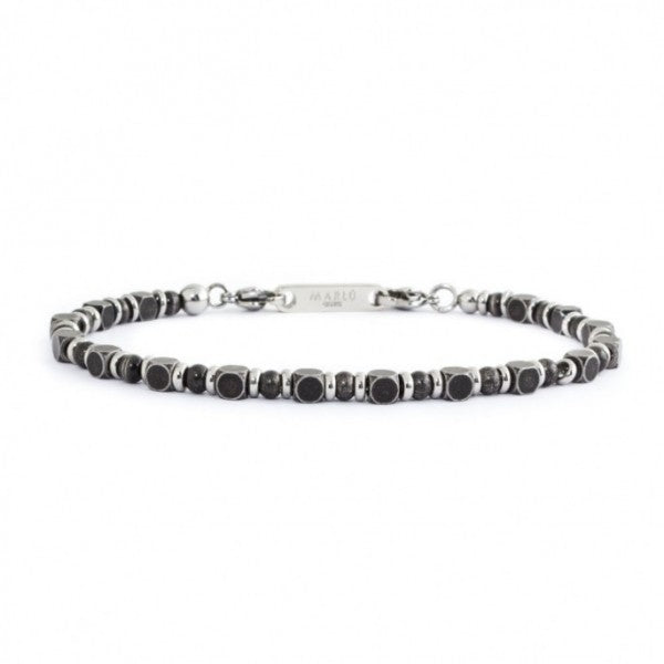 4br1839br Bracciale cubetti e sfere