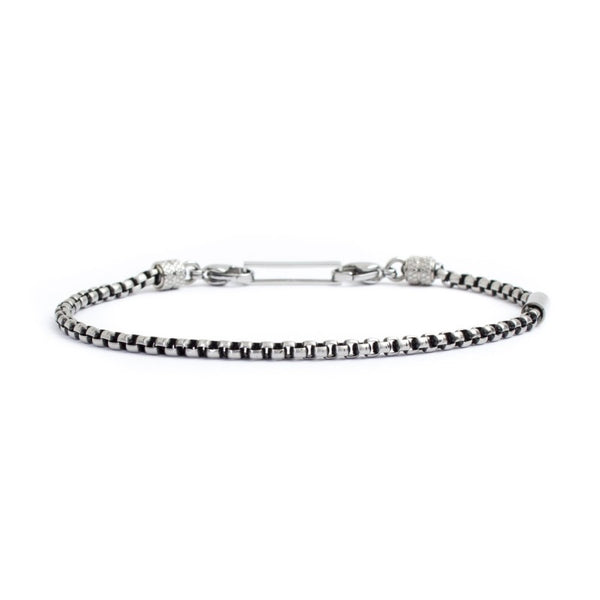 Bracciale catena box rounded 3mm - Gioielleria Fondente