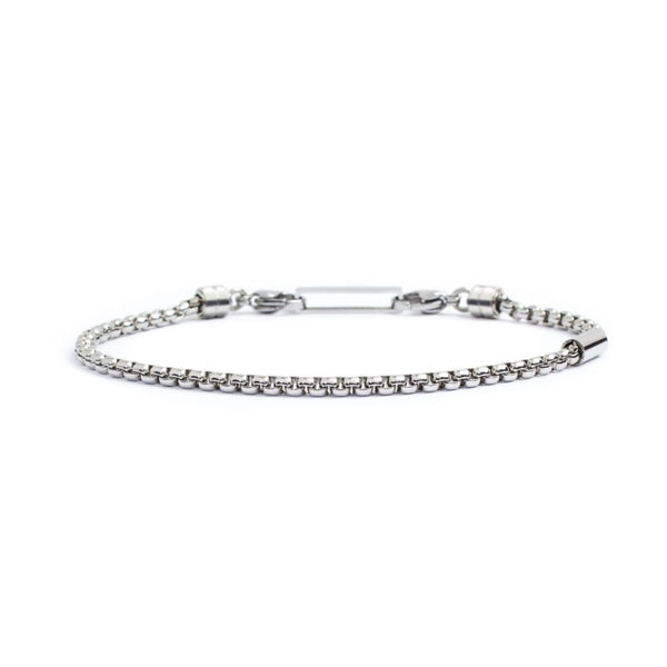 Bracciale catena box rounded 3mm - Gioielleria Fondente