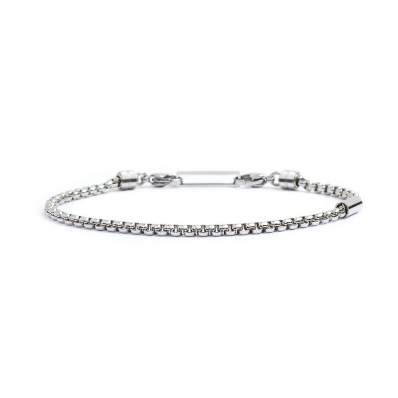 Bracciale catena box rounded 3mm - Gioielleria Fondente