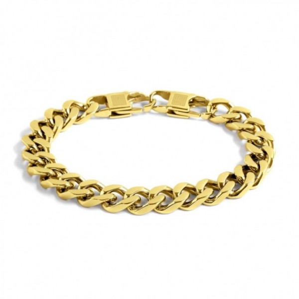 1br0002g Bracciale catena grumetta 10mm