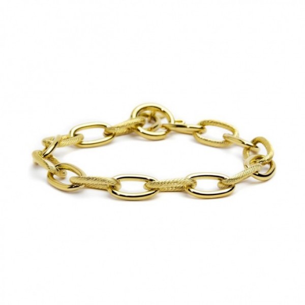 2br0068g Bracciale con catena a maglia larga
