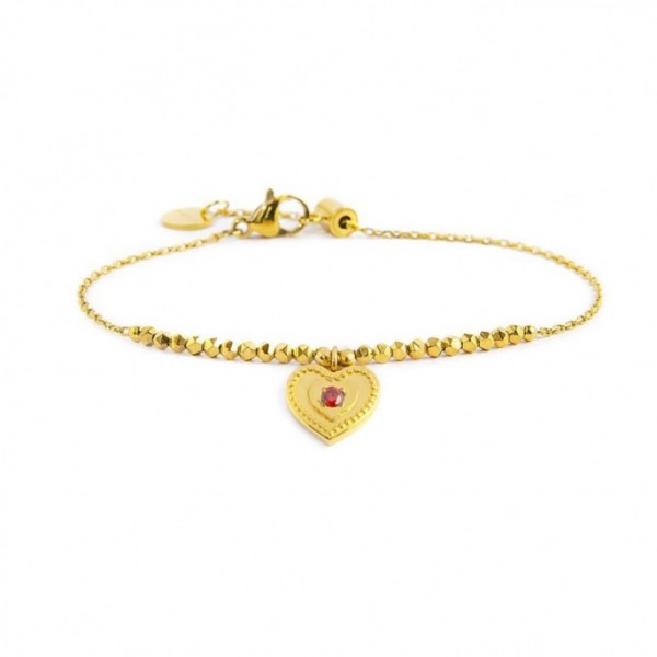 18br169g Bracciale con cuore