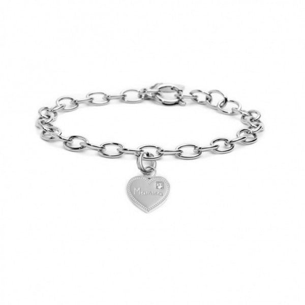 15BR084 BRACCIALE CON PENDENTE CUORE MAMMA