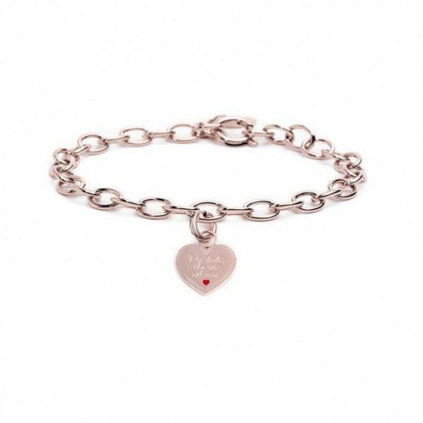 BRACCIALE CON PENDENTE CUORE MAMMA - Gioielleria Fondente