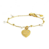 15BR087G-W BRACCIALE CON PENDENTE CUORE NIPOTE