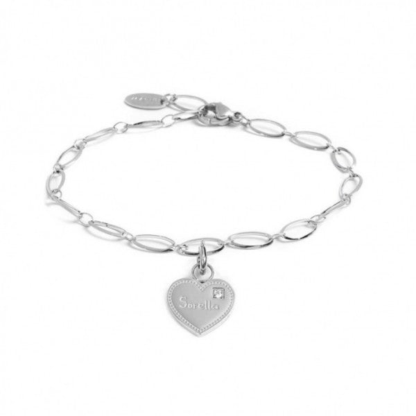 15BR079 BRACCIALE CON PENDENTE CUORE SORELLA