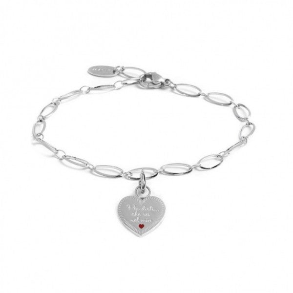 BRACCIALE CON PENDENTE CUORE SORELLA - Gioielleria Fondente