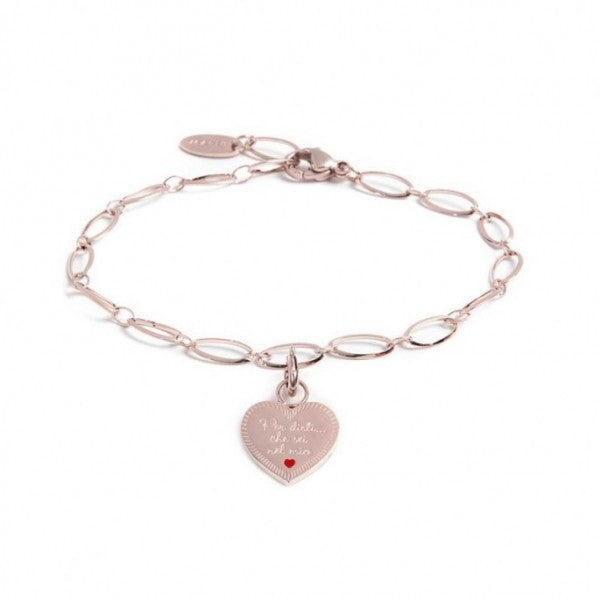 BRACCIALE CON PENDENTE CUORE SORELLA - Gioielleria Fondente