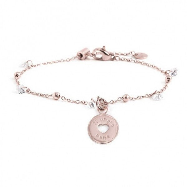 15BR082R-W BRACCIALE CON PENDENTE TI VOGLIO BENE