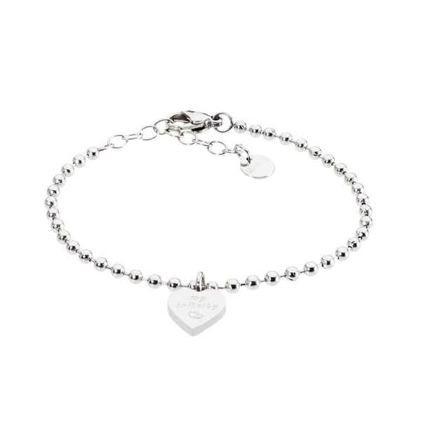 18br045 Bracciale 48 sfere e cuore