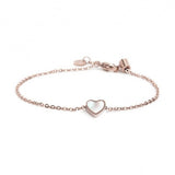 15BR070R-W BRACCIALE CUORE DI MADREPERLA