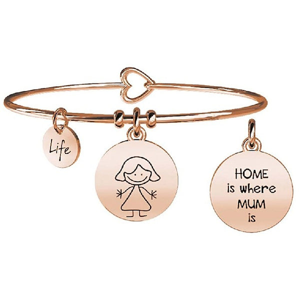 731017 Bracciale Family "Home is where mum is"