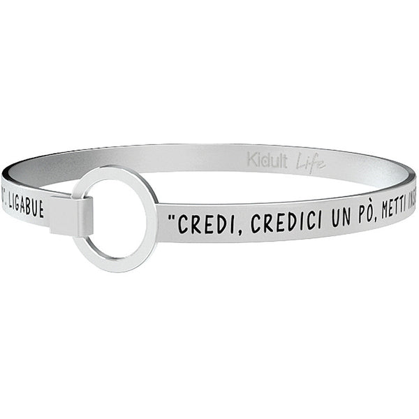 731560 Bracciale Ligabue "Credi Credici Un Po' Metti Insieme Un Cuore Prova A Sentire E Dopo Credi Credici Un Po' Di Più Di Più Davvero"