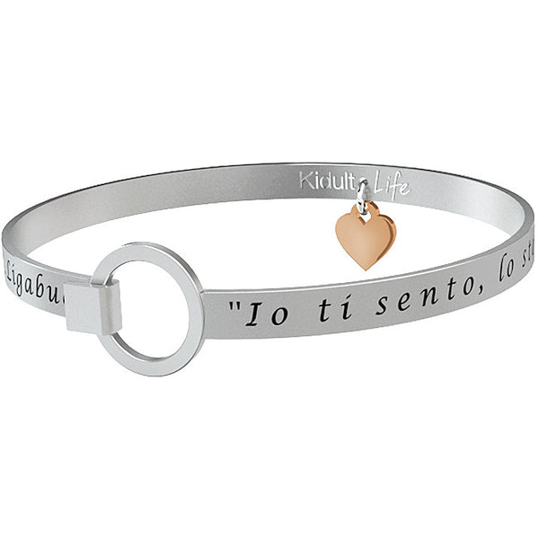 731564 Bracciale Ligabue "Io Ti Sento Lo Stomaco Si Chiude Il Resto Se La Ride Appena Ridi Tu"