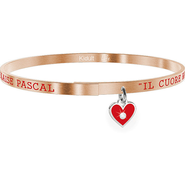 731732 Bracciale Love "il cuore ha le sue ragioni che la ragione non conosce"
