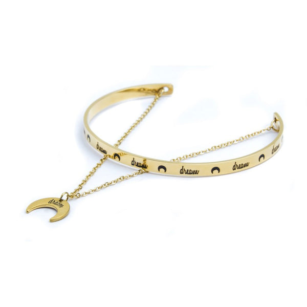 18br122g Bracciale doppio luna dream