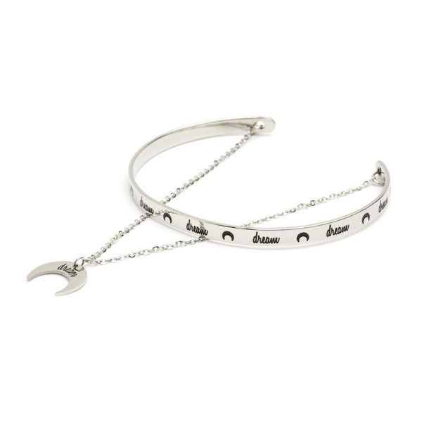 18br122 Bracciale doppio luna dream