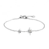 33BR0013 BRACCIALE DOPPIO PENDENTE ROSA DEI VENTI 