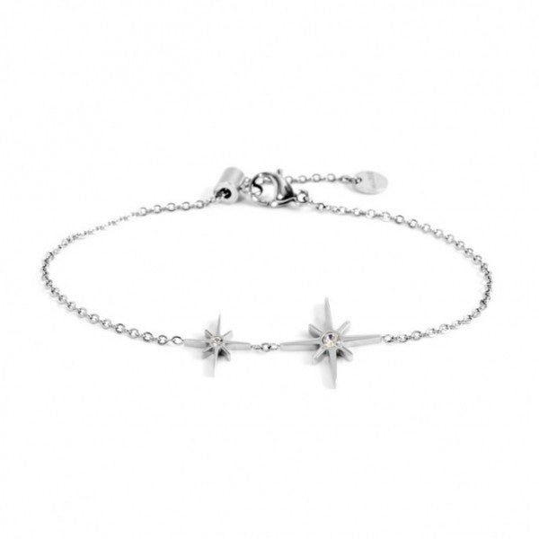 33BR0013 BRACCIALE DOPPIO PENDENTE ROSA DEI VENTI 