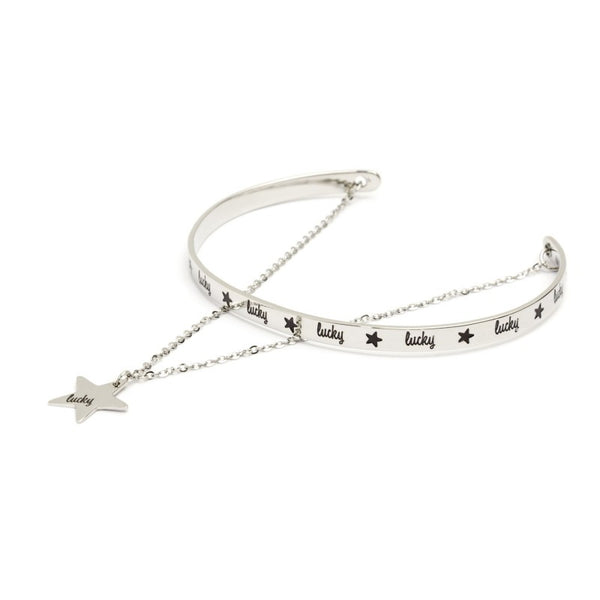 18br123 Bracciale doppio stella lucky