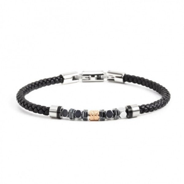 1br0041 Bracciale  ecopelle