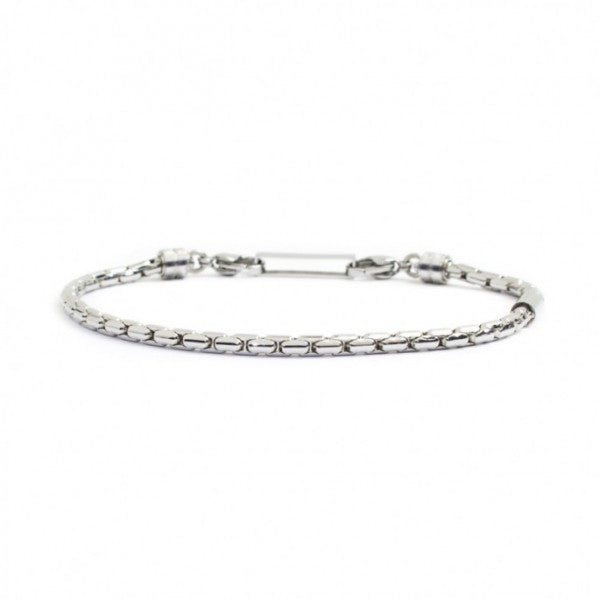 4BR1828 BRACCIALE LUCIDO CATENA OVAL BOX 3MM