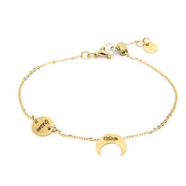 18br124g Bracciale luna dream con regolatore