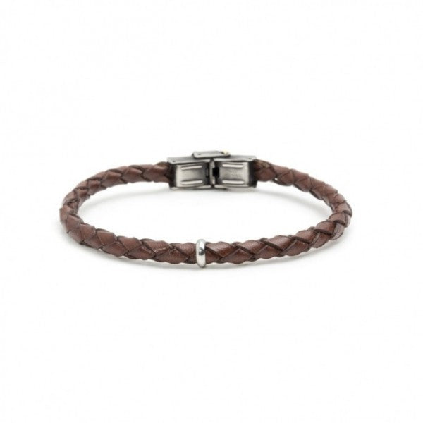 4br1802m BRACCIALE IN PELLE INCROCIATA