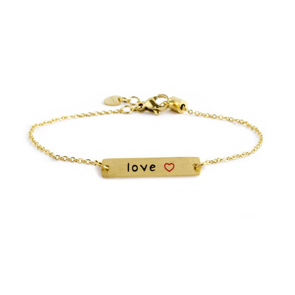 18br144g Bracciale tag love