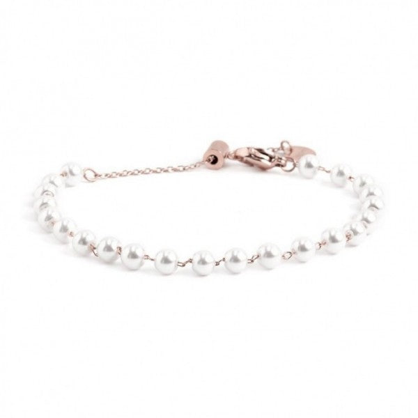 2br0090r-w BRACCIALE CON PERLE 4.30mm